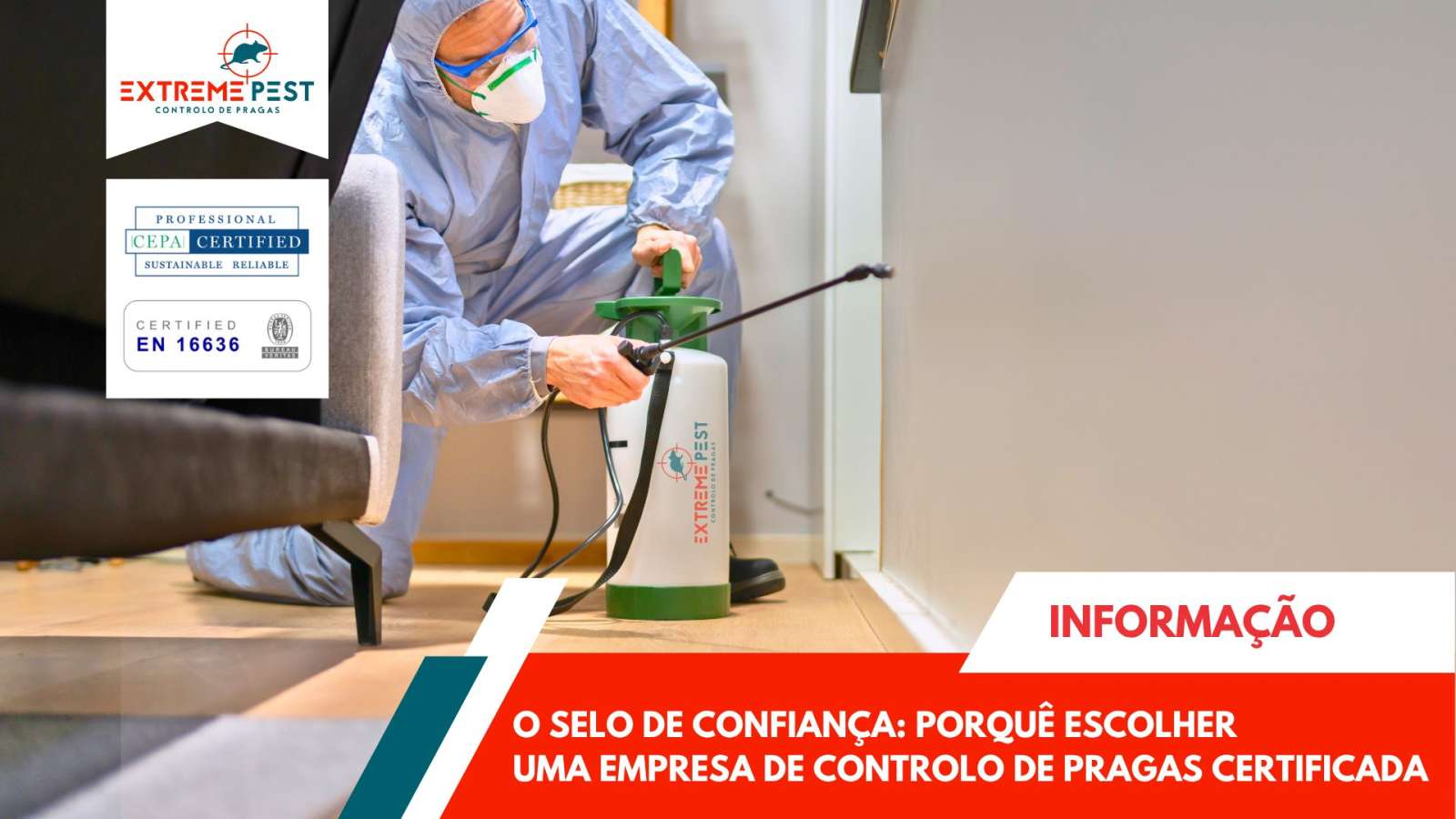 Empresa de Controlo de Pragas Certificada